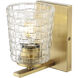Saben Indoor Wall Sconce Wall Light in Vintage Brass